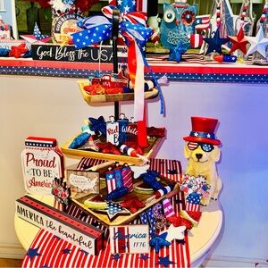 Patriotic Home Party Supplies Set